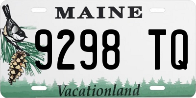 ME license plate 9298TQ