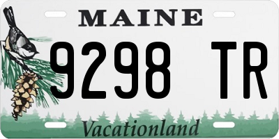 ME license plate 9298TR