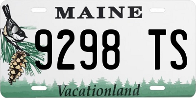 ME license plate 9298TS