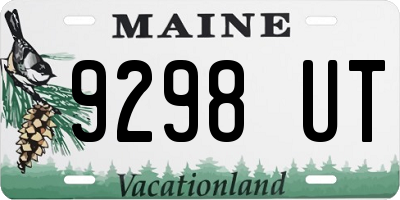 ME license plate 9298UT