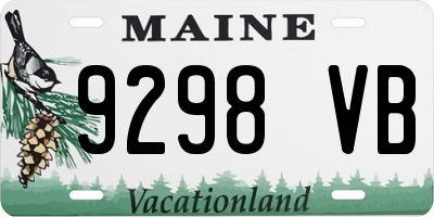 ME license plate 9298VB