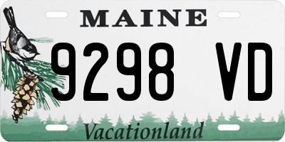 ME license plate 9298VD