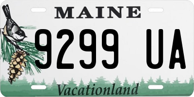 ME license plate 9299UA