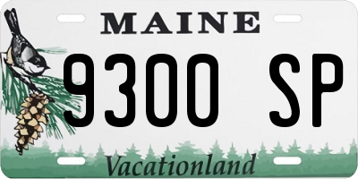ME license plate 9300SP