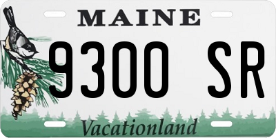 ME license plate 9300SR