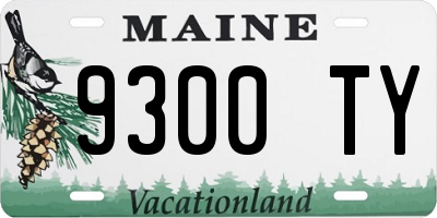 ME license plate 9300TY