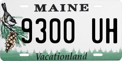 ME license plate 9300UH