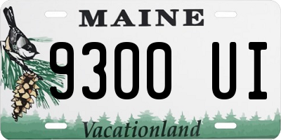 ME license plate 9300UI