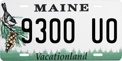 ME license plate 9300UO