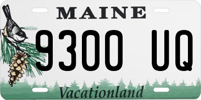 ME license plate 9300UQ