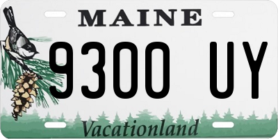 ME license plate 9300UY