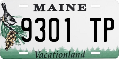 ME license plate 9301TP