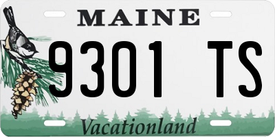 ME license plate 9301TS