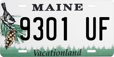 ME license plate 9301UF