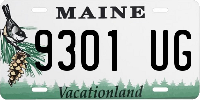 ME license plate 9301UG