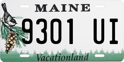 ME license plate 9301UI