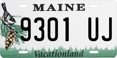 ME license plate 9301UJ