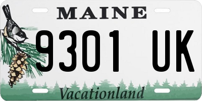 ME license plate 9301UK