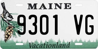 ME license plate 9301VG