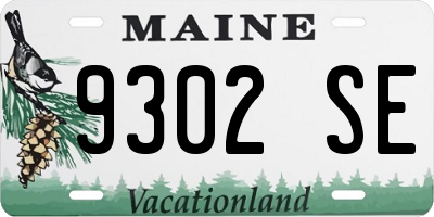 ME license plate 9302SE