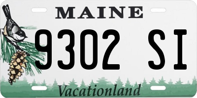 ME license plate 9302SI
