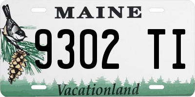 ME license plate 9302TI
