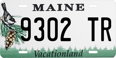 ME license plate 9302TR