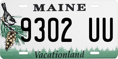 ME license plate 9302UU