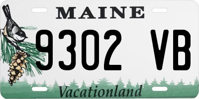 ME license plate 9302VB