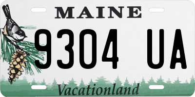 ME license plate 9304UA
