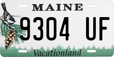 ME license plate 9304UF