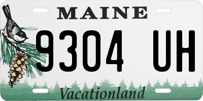 ME license plate 9304UH