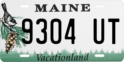 ME license plate 9304UT