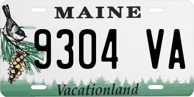 ME license plate 9304VA
