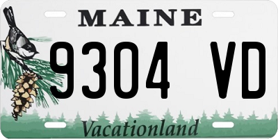 ME license plate 9304VD