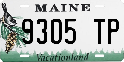 ME license plate 9305TP