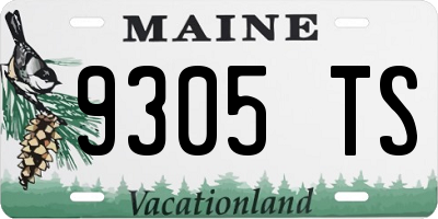 ME license plate 9305TS