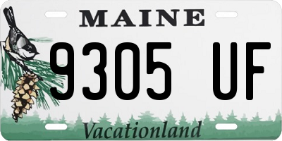 ME license plate 9305UF
