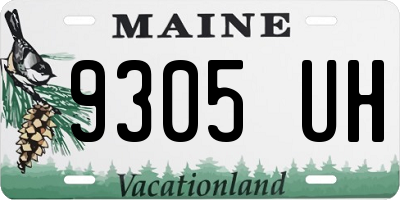 ME license plate 9305UH