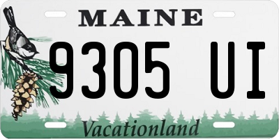 ME license plate 9305UI