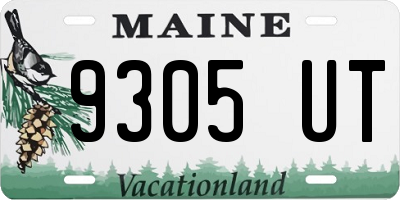ME license plate 9305UT