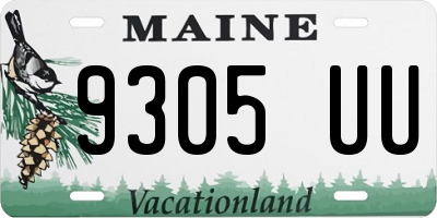 ME license plate 9305UU