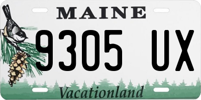 ME license plate 9305UX