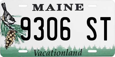 ME license plate 9306ST