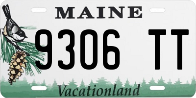 ME license plate 9306TT