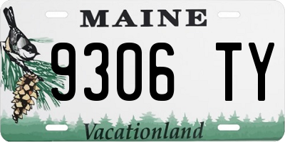 ME license plate 9306TY