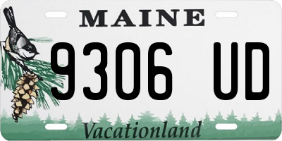 ME license plate 9306UD