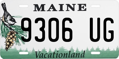 ME license plate 9306UG