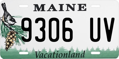 ME license plate 9306UV