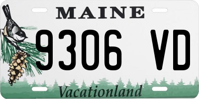 ME license plate 9306VD